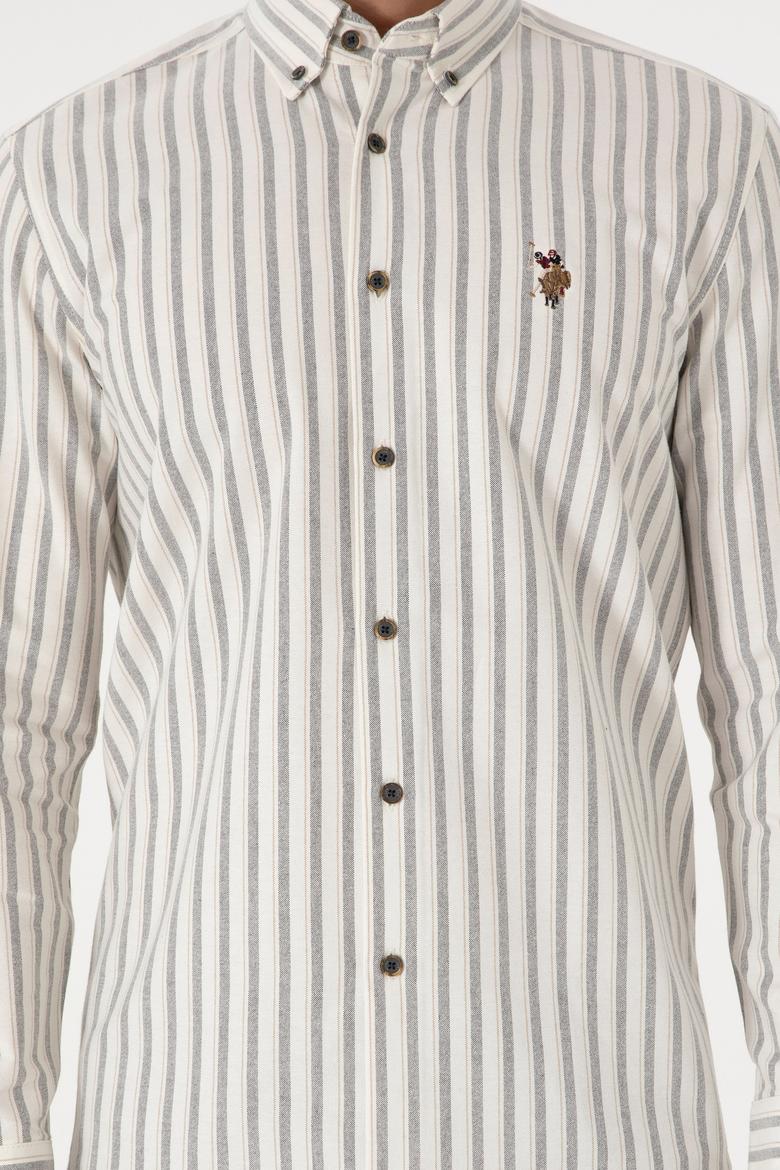 Erkek Antrasit Uzun Kollu Gömlek - 50293755007