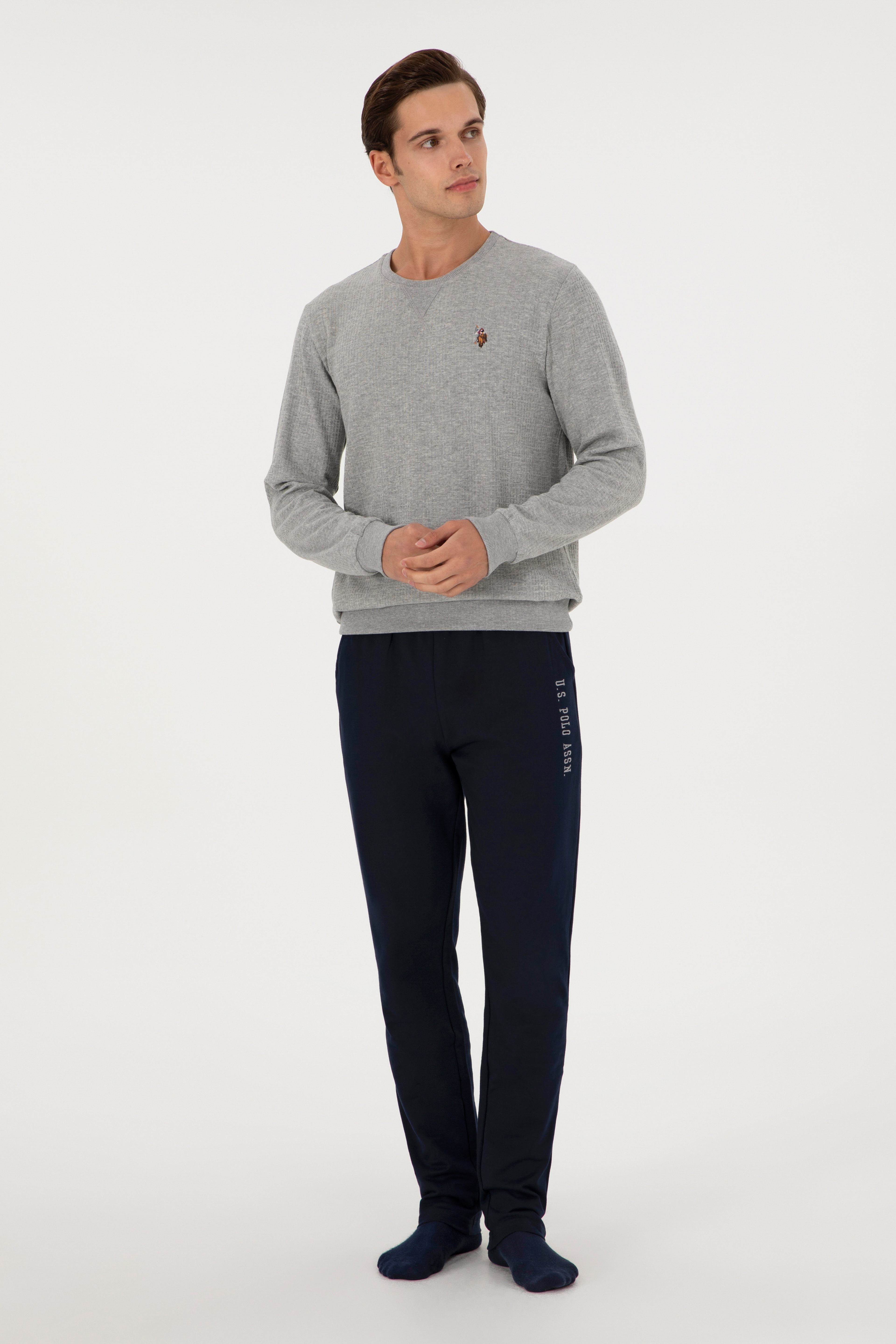 Erkek Gri Pijama Takımı - Image 4