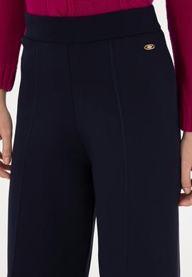 Kadın Lacivert Loose Fit Triko Pantolon - 50293068010