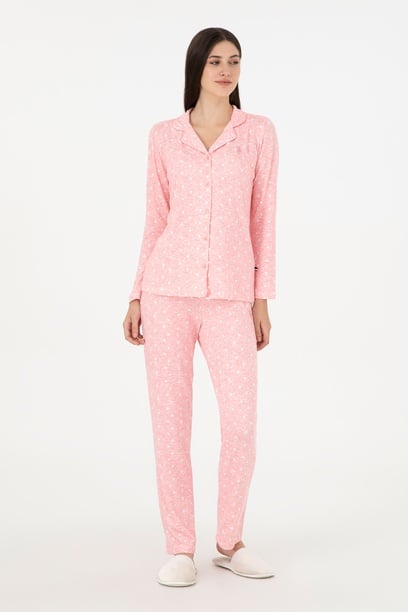 Kadın Pembe Pijama Takımı