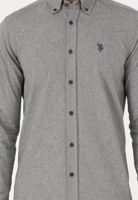 Erkek Antrasit Uzun Kollu Gömlek - 50296626025