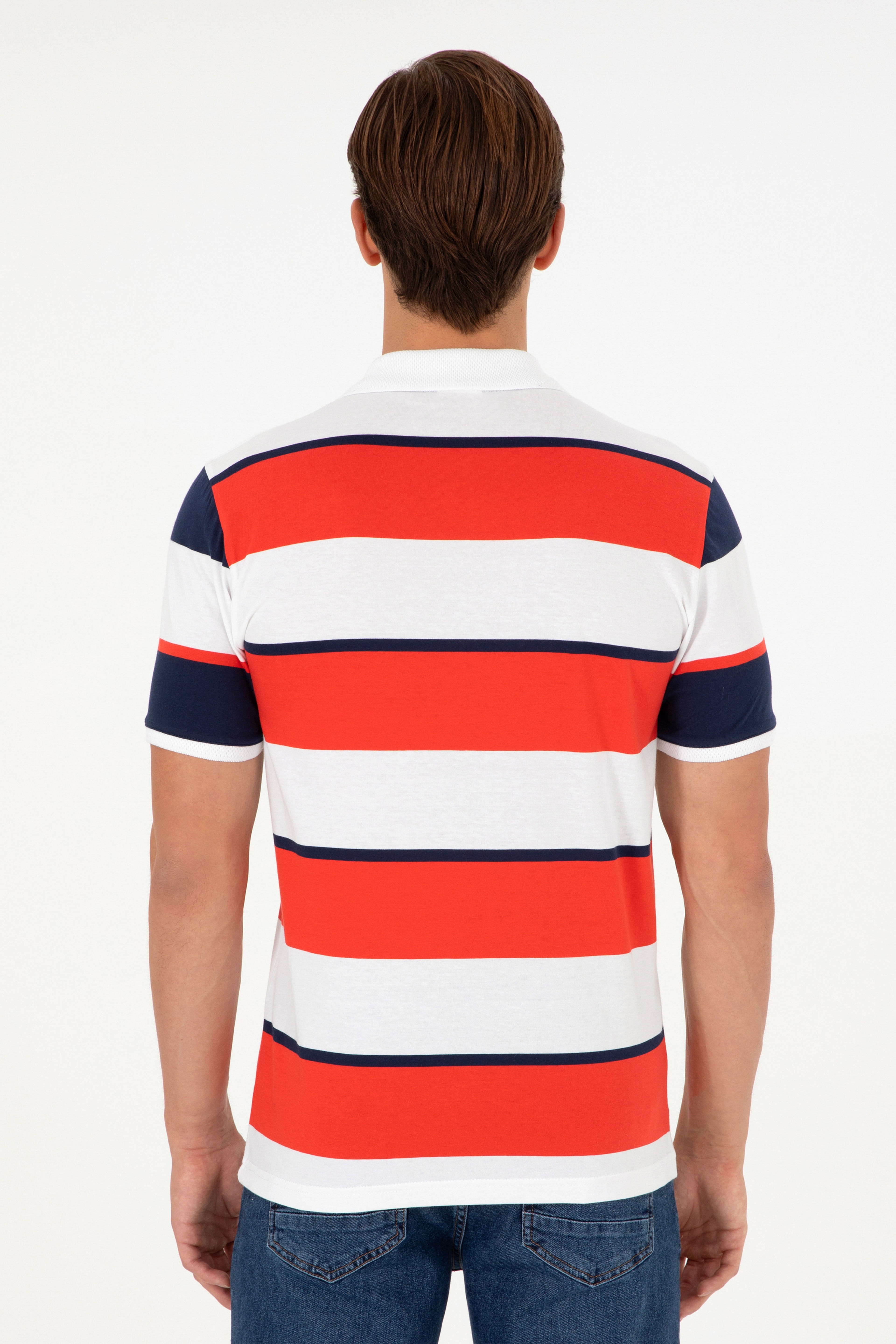 Erkek Regular Fit Polo Yaka Kırmızı Tişört