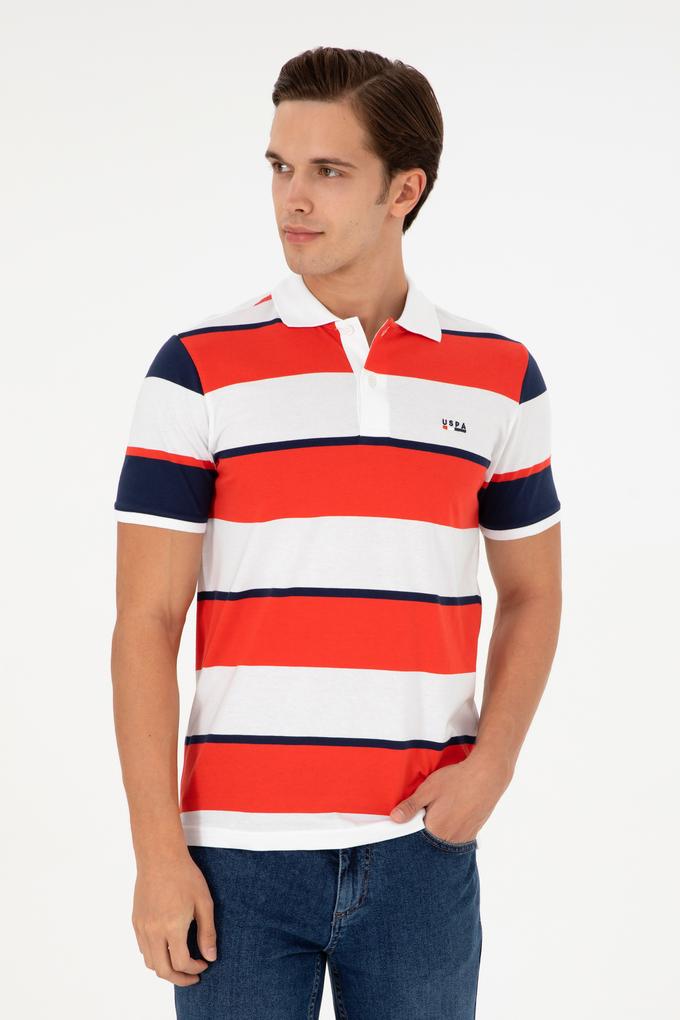 Erkek Regular Fit Polo Yaka Kırmızı Tişört