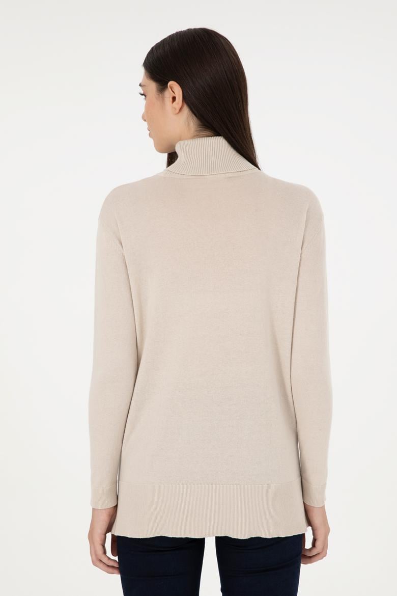 Kadın Taş Basic Boğazlı Kazak - 50288974061