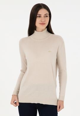 Kadın Taş Basic Boğazlı Kazak - 50288974061