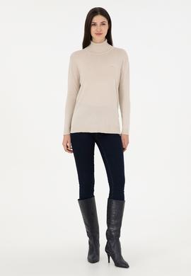 Kadın Taş Basic Boğazlı Kazak - 50288974061