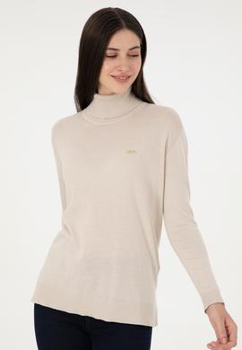 Kadın Taş Basic Boğazlı Kazak - 50288974061