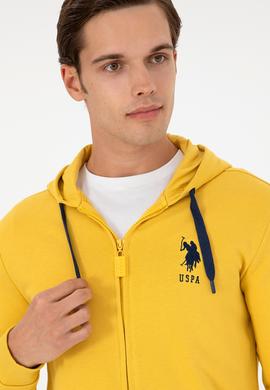 Erkek Sarı Örme Hırka - 50289028135