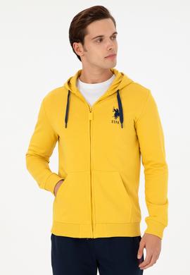 Erkek Sarı Örme Hırka - 50289028135