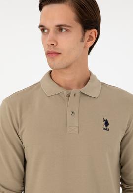 Erkek Açık Haki Basic Sweatshirt - 50289062196