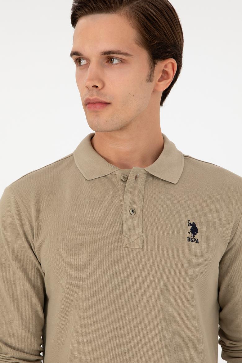 Erkek Açık Haki Basic Sweatshirt - 50289062196