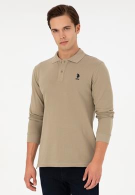 Erkek Açık Haki Basic Sweatshirt - 50289062196