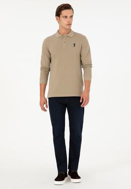 Erkek Açık Haki Basic Sweatshirt - 50289062196