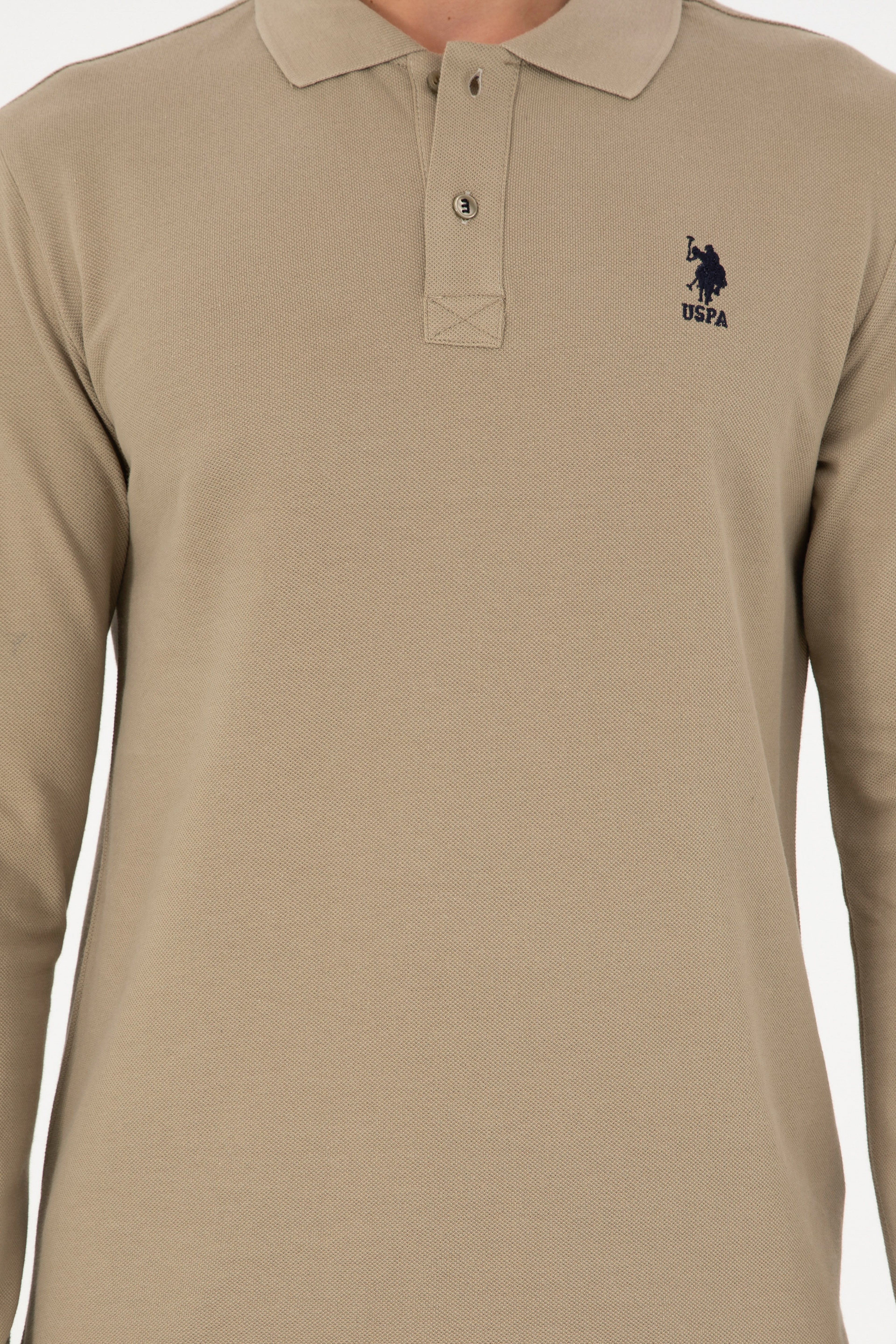 Erkek Açık Haki Basic Sweatshirt