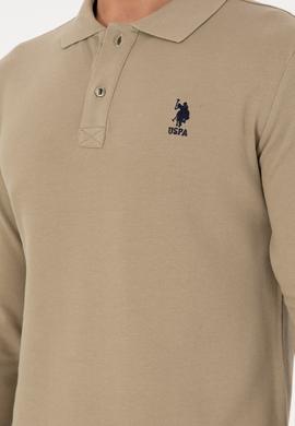 Erkek Açık Haki Basic Sweatshirt - 50289062196