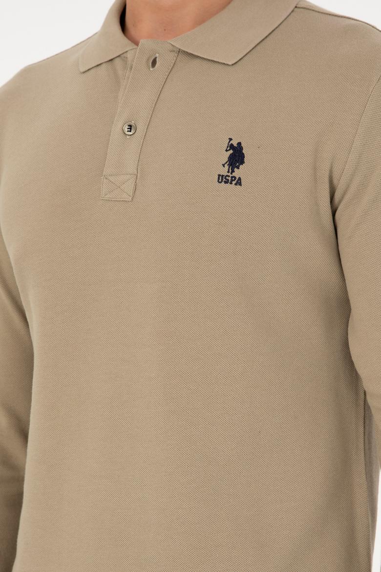 Erkek Açık Haki Basic Sweatshirt - 50289062196