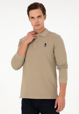 Erkek Açık Haki Basic Sweatshirt - 50289062196