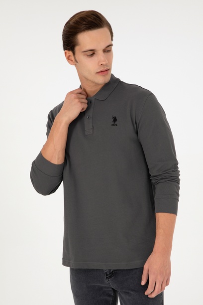 Erkek Antrasit Basic Sweatshirt