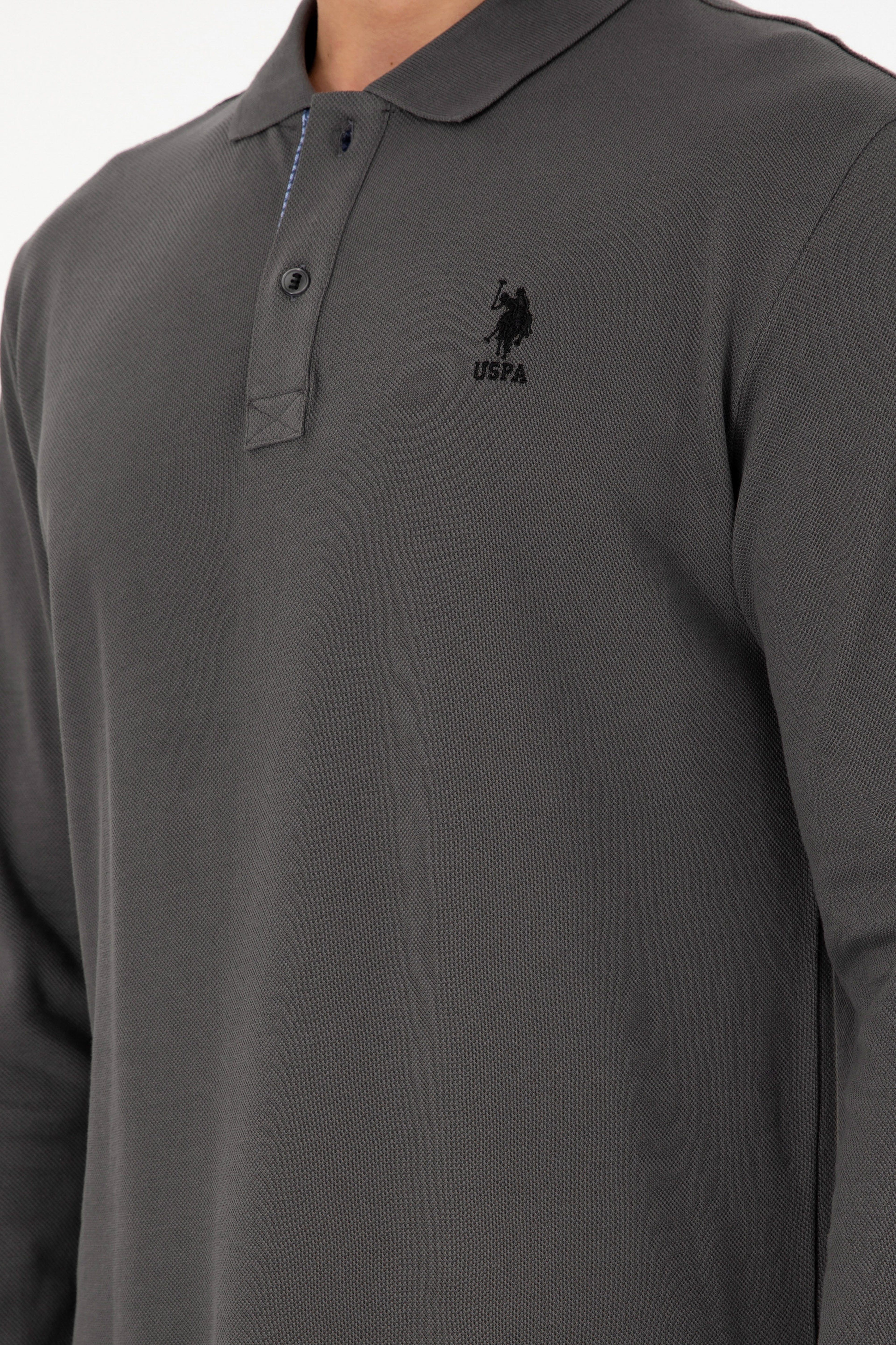 Erkek Antrasit Basic Sweatshirt - Image 7
