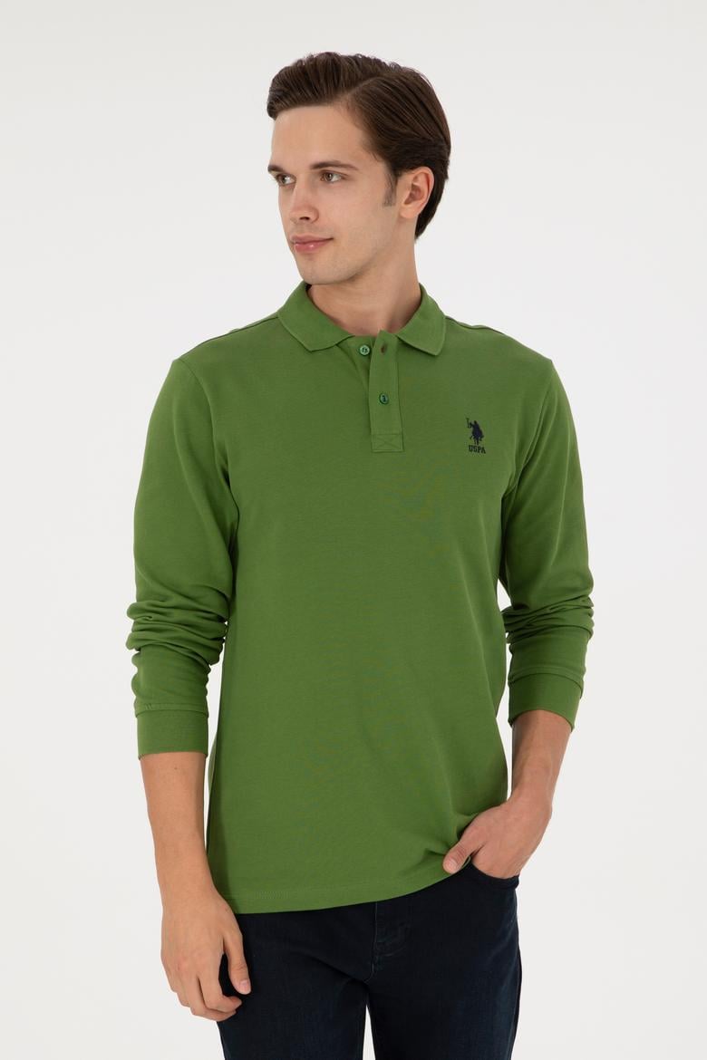 Erkek Yeşil Basic Sweatshirt