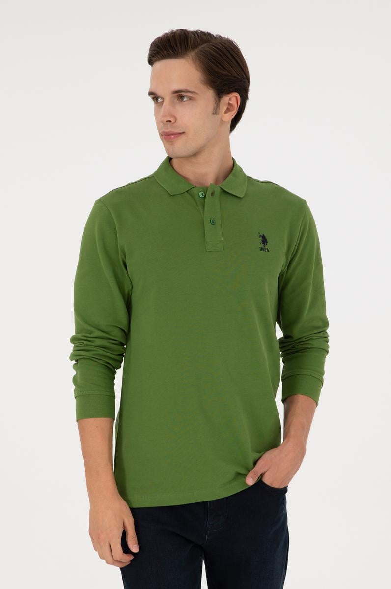 Erkek Yeşil Basic Sweatshirt