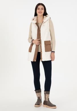 Kadın Ekru Deri Ceket - 50297195003