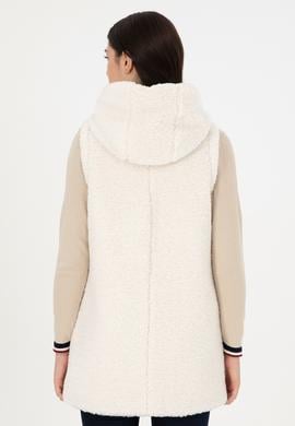 Kadın Ekru Deri Ceket - 50297195003