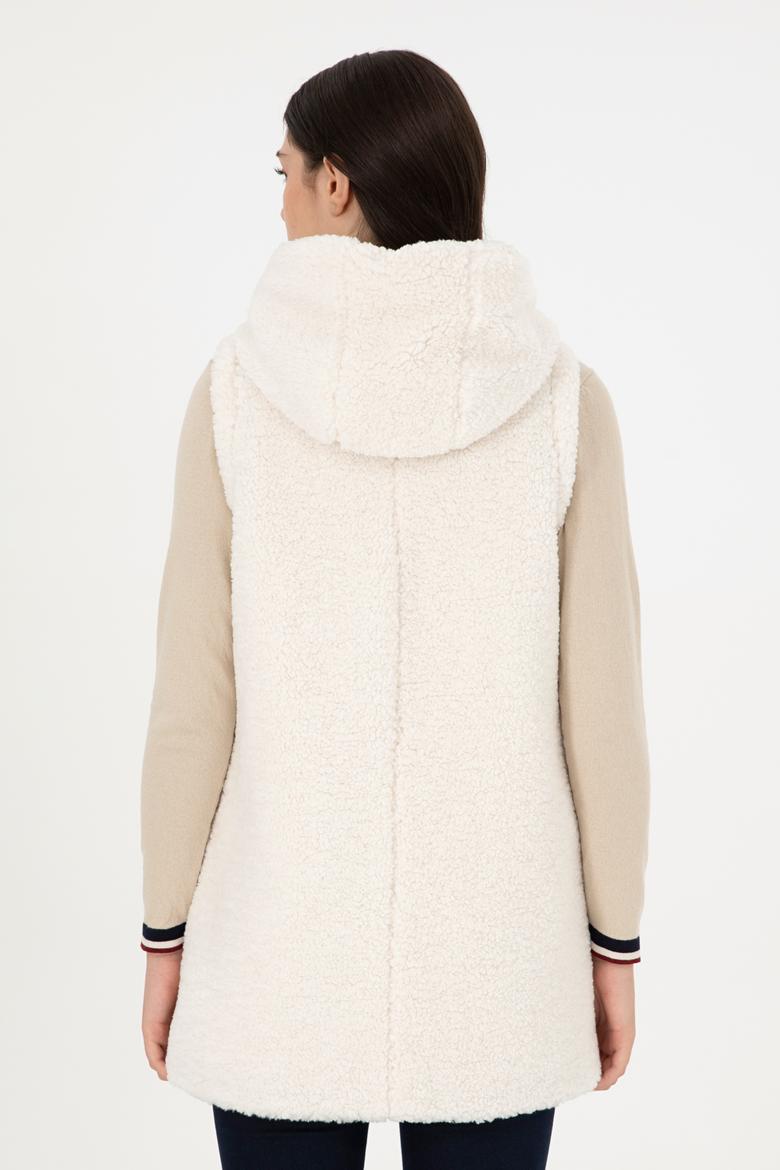 Kadın Ekru Deri Ceket - 50297195003