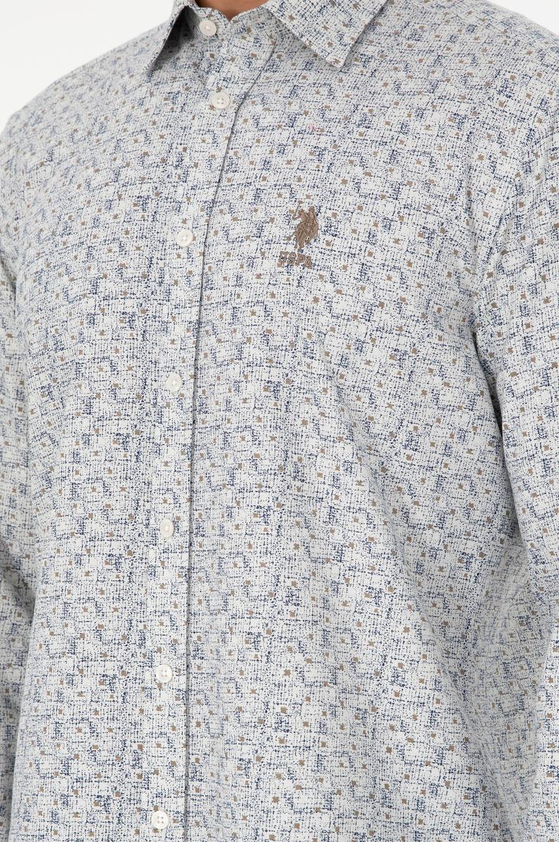 Erkek Taş Uzun Kollu Gömlek