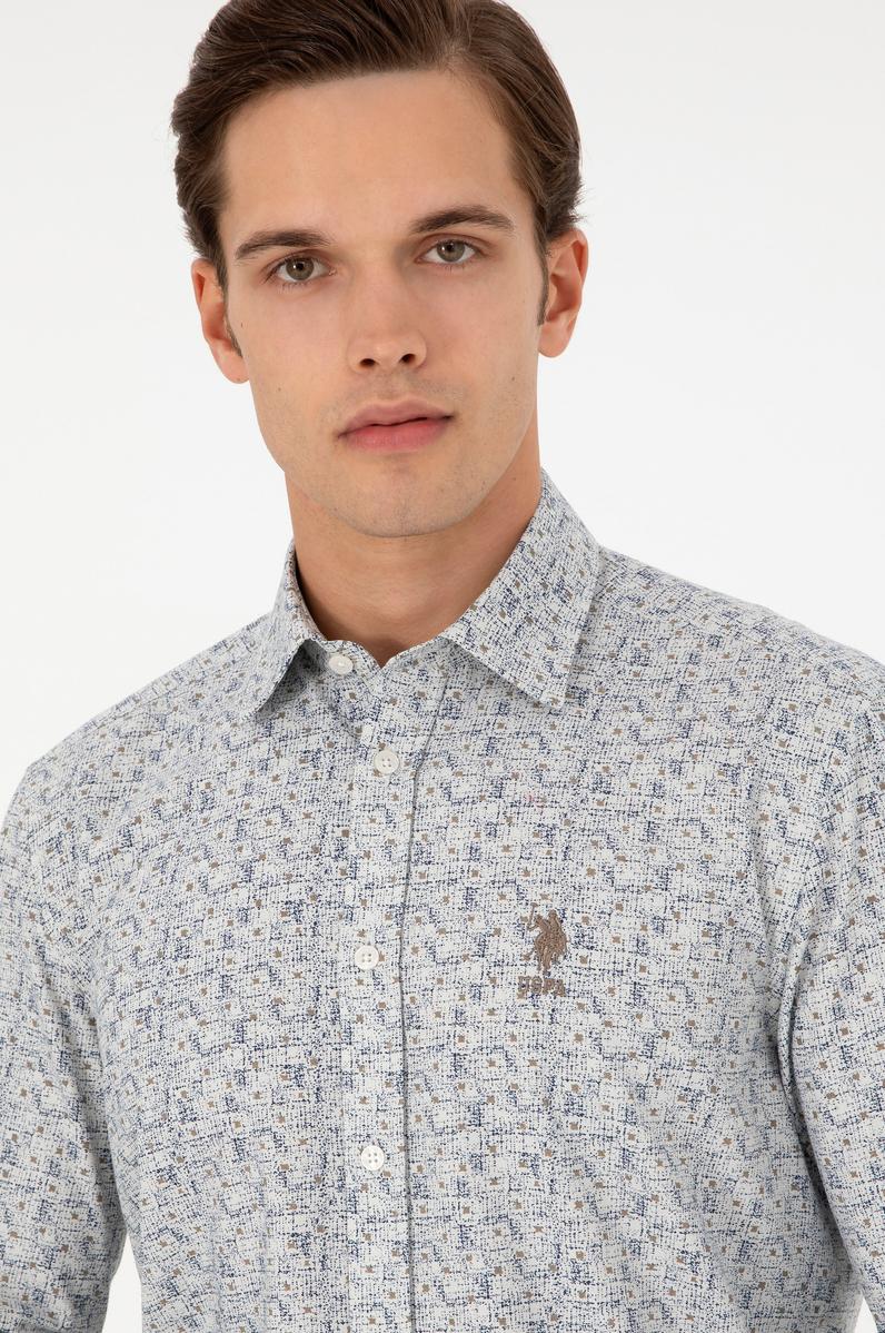 Erkek Taş Uzun Kollu Gömlek