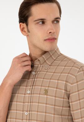 Erkek Kum Uzun Kollu Gömlek - 50296615007