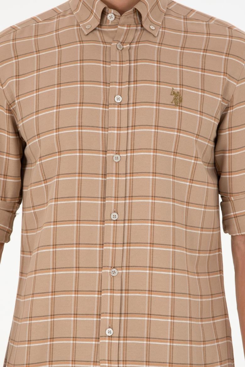 Erkek Kum Uzun Kollu Gömlek - 50296615007