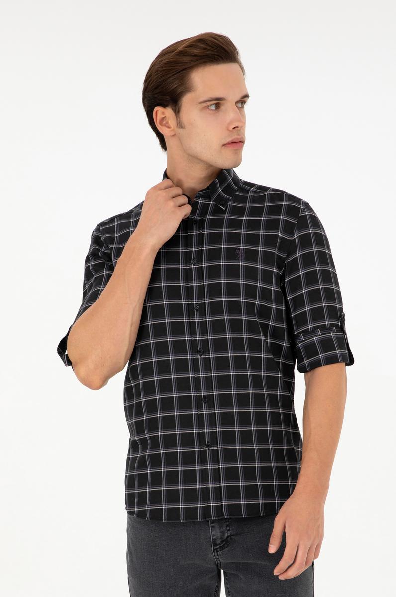 Erkek Siyah Uzun Kollu Gömlek