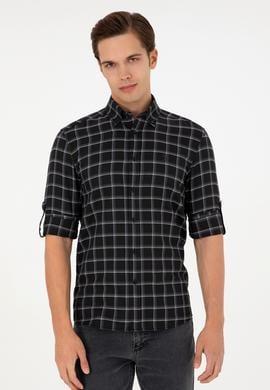 Erkek Siyah Uzun Kollu Gömlek - 50296615025