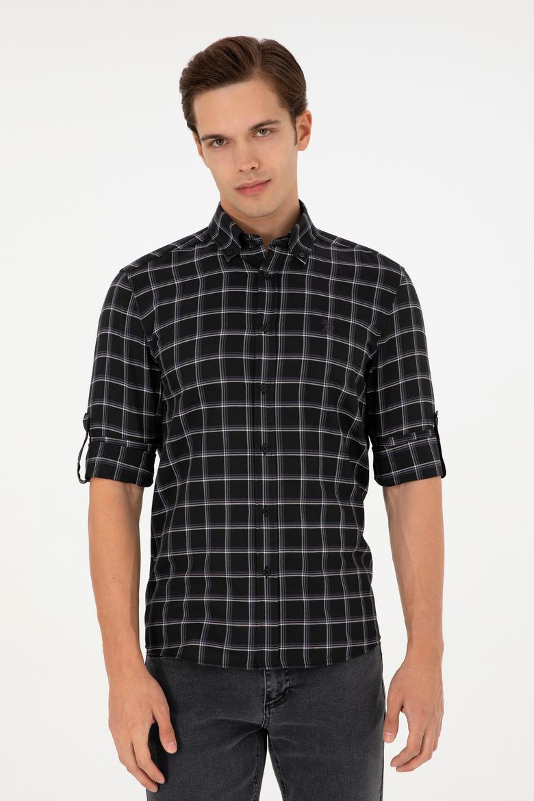 Erkek Siyah Uzun Kollu Gömlek - 50296615025