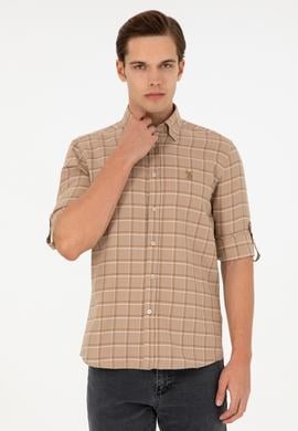 Erkek Kum Uzun Kollu Gömlek - 50296615007