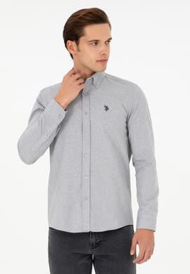 Erkek Gri Uzun Kollu Gömlek - 50296626034