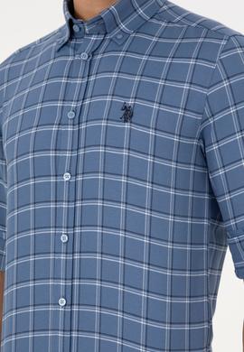 Erkek Saks Uzun Kollu Gömlek - 50296615016