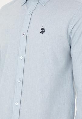 Erkek Açık Mavi Uzun Kollu Gömlek - 50296626042
