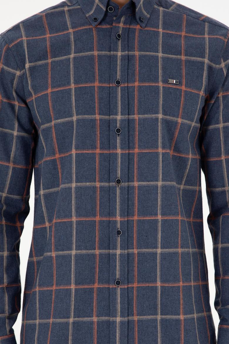 Erkek Lacivert Uzun Kollu Gömlek - 50292287006