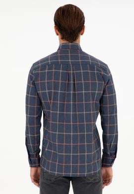 Erkek Lacivert Uzun Kollu Gömlek - 50292287006