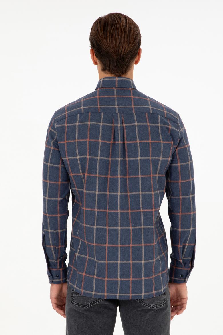 Erkek Lacivert Uzun Kollu Gömlek - 50292287006