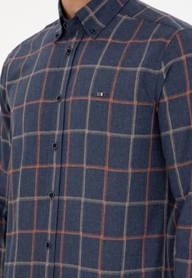 Erkek Lacivert Uzun Kollu Gömlek - 50292287006