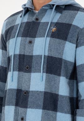 Erkek Saks Uzun Kollu Gömlek - 50290280005