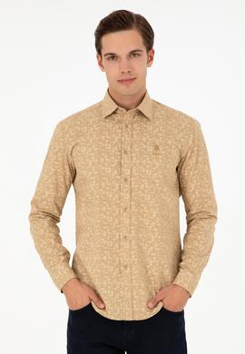 Erkek Kum Uzun Kollu Gömlek - 50292109002
