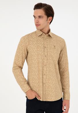 Erkek Kum Uzun Kollu Gömlek - 50292109002