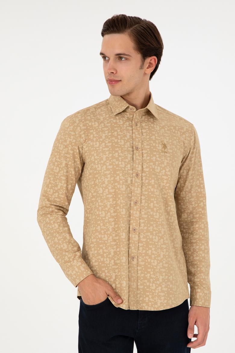 Erkek Kum Uzun Kollu Gömlek - 50292109002