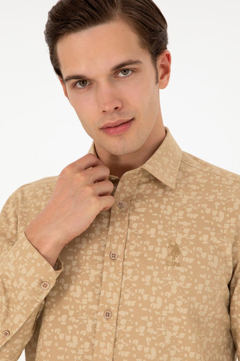 Erkek Kum Uzun Kollu Gömlek - 50292109002