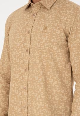 Erkek Kum Uzun Kollu Gömlek - 50292109002