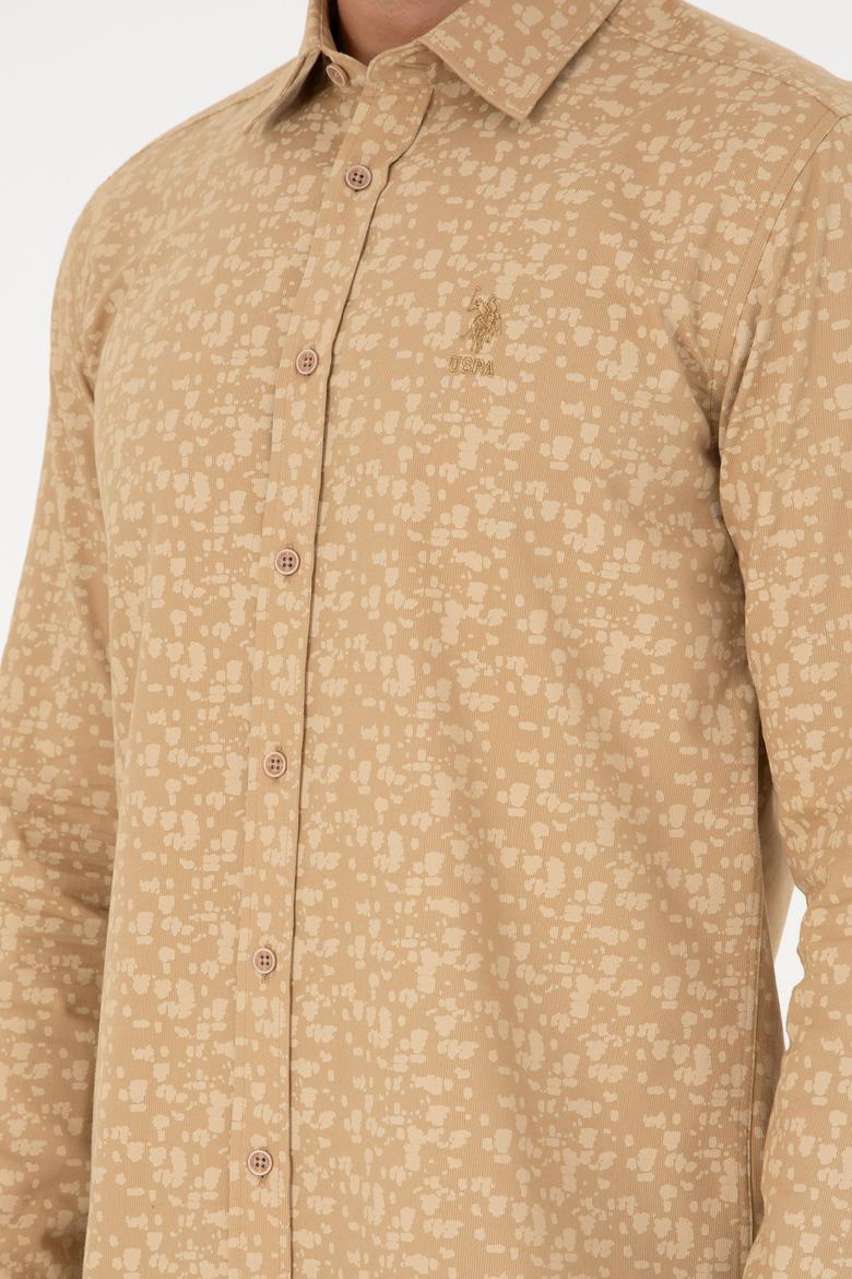 Erkek Kum Uzun Kollu Gömlek - 50292109002